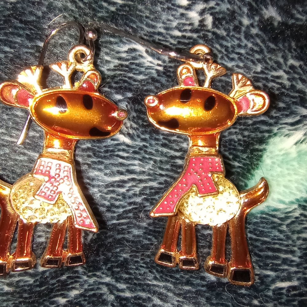 Cute little reindeer earrings